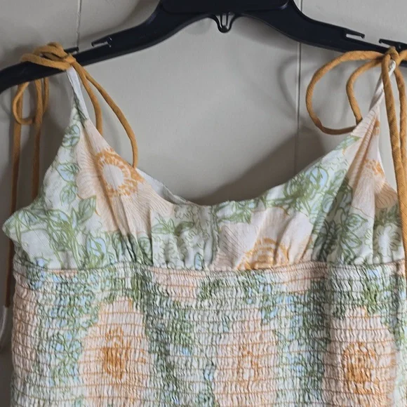 Free People Adriel Tie Strap Tiered Midi Dress Large NWOT - Picture 11 of 16